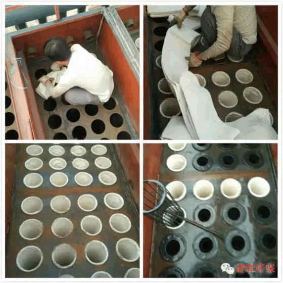 花板、布袋、骨架安裝示意圖